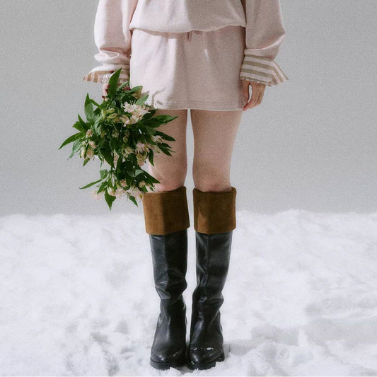 Skin-Friendly Knit Sweater & Short Skirt Setup NA8783