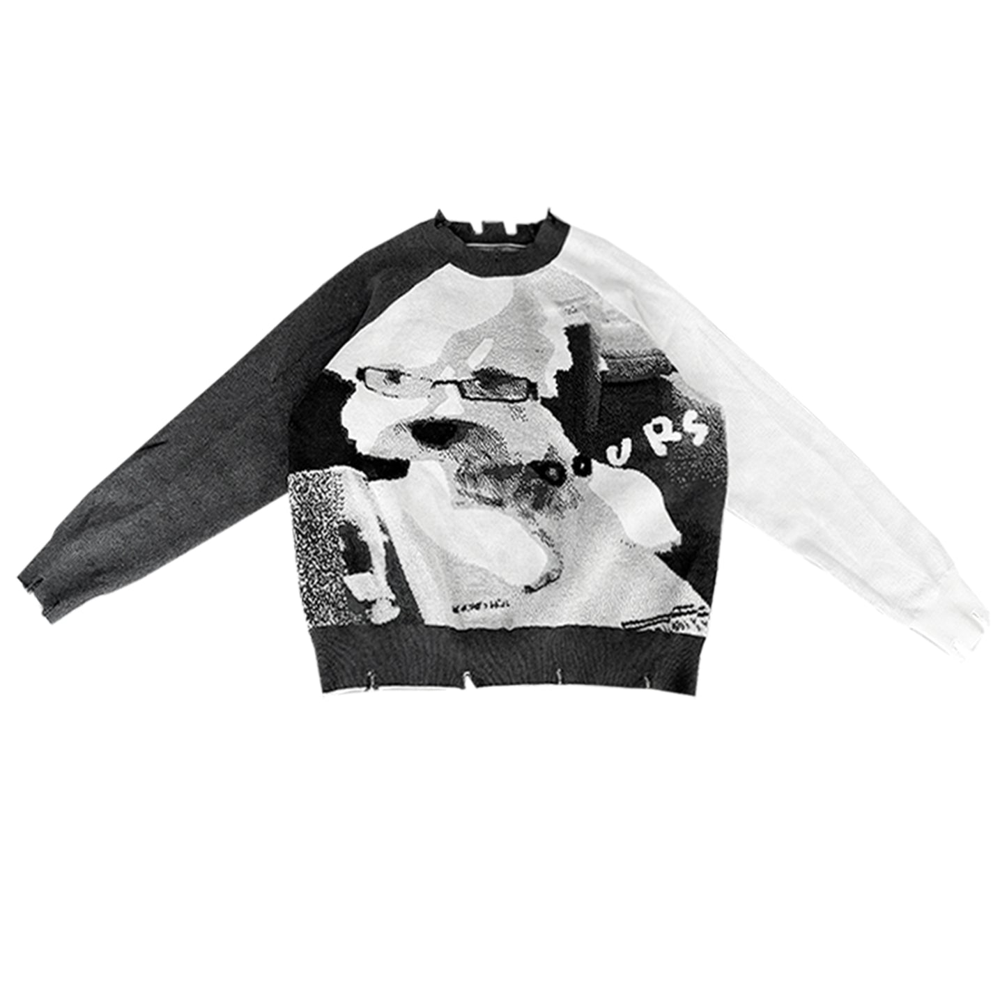 Westie Glasses Graphic Knit Sweater NA8201