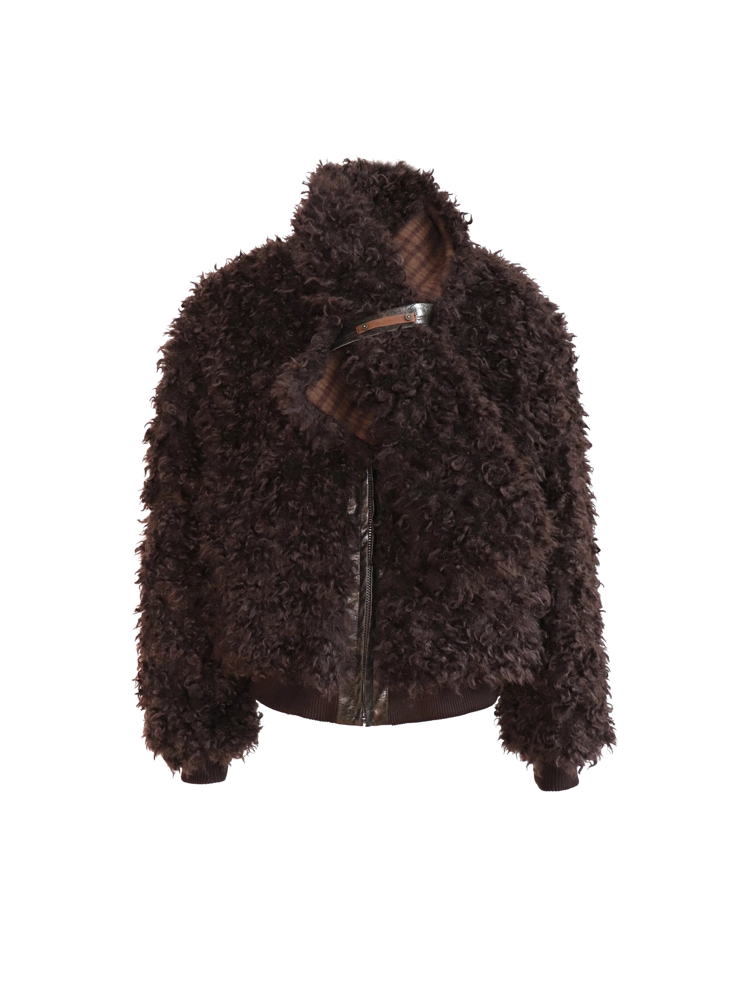 Oversize Warm Wool Padded Fur Jacket NA7366
