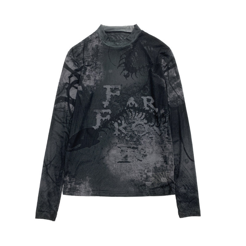 Ink Wash Long Sleeve T-Shirt NA9139