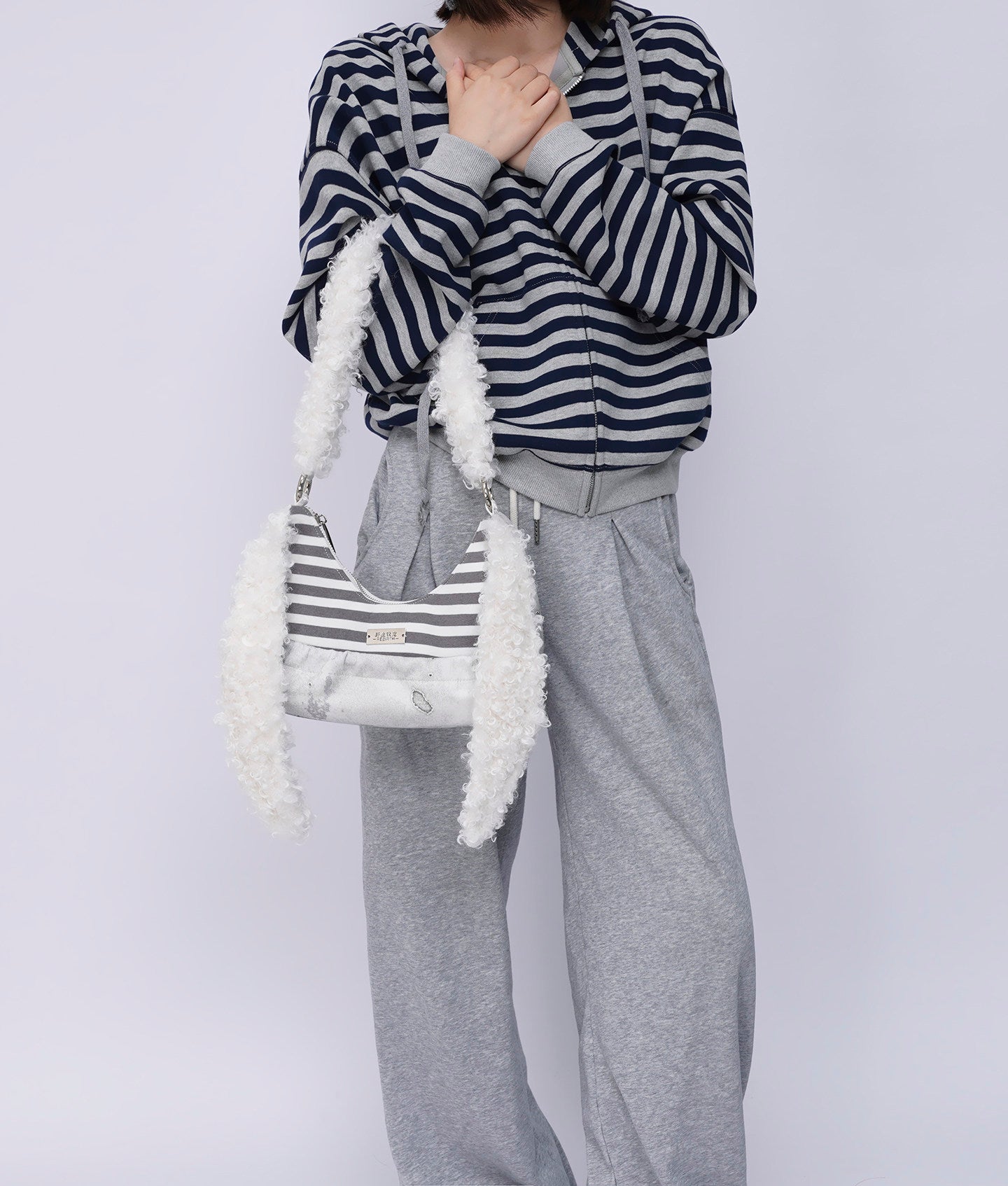 Furry Strap Mini Shoulder Bag NA8441