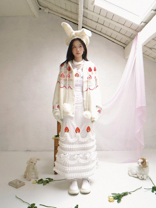 Cake Hooded Knit Cardigan NA8281