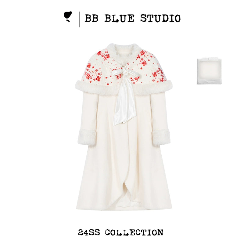 Bow Cape Long Coat NA7484