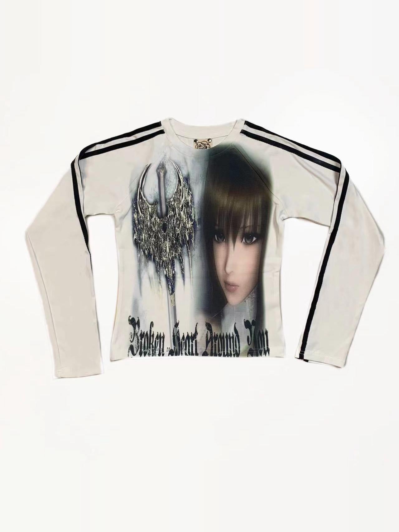 Side Stripe Long Sleeve T-Shirt NA7664