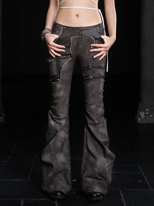 Low Waist Flare Denim Jeans NA8361