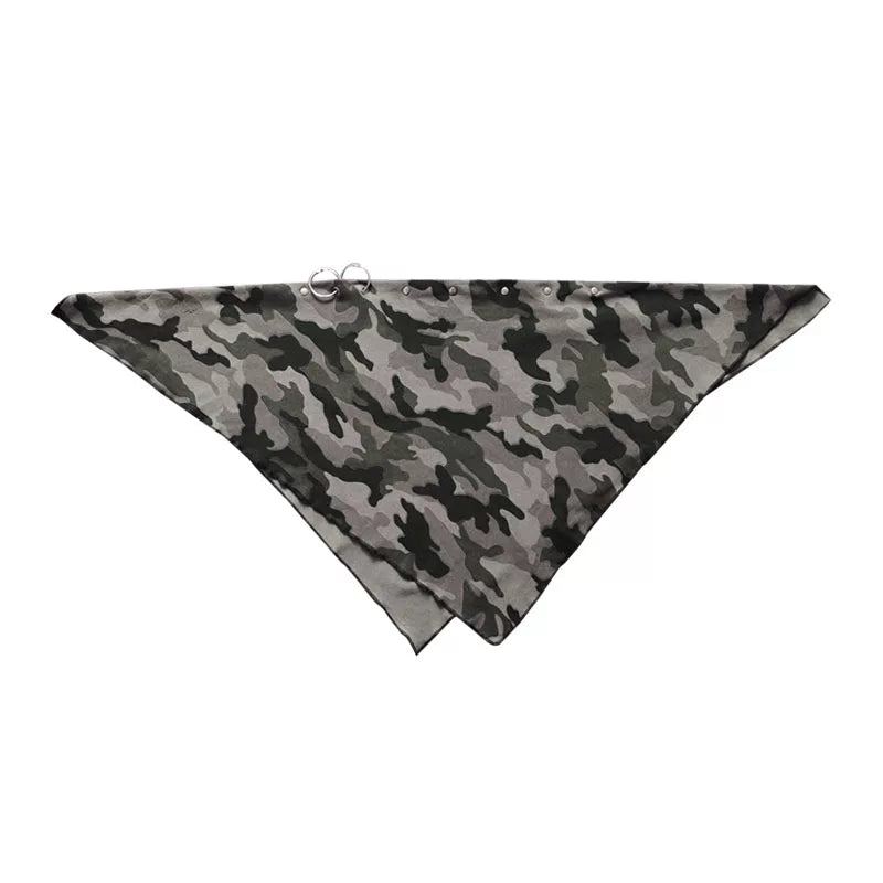 Stud Camouflage Damage Square Scarf NA8545