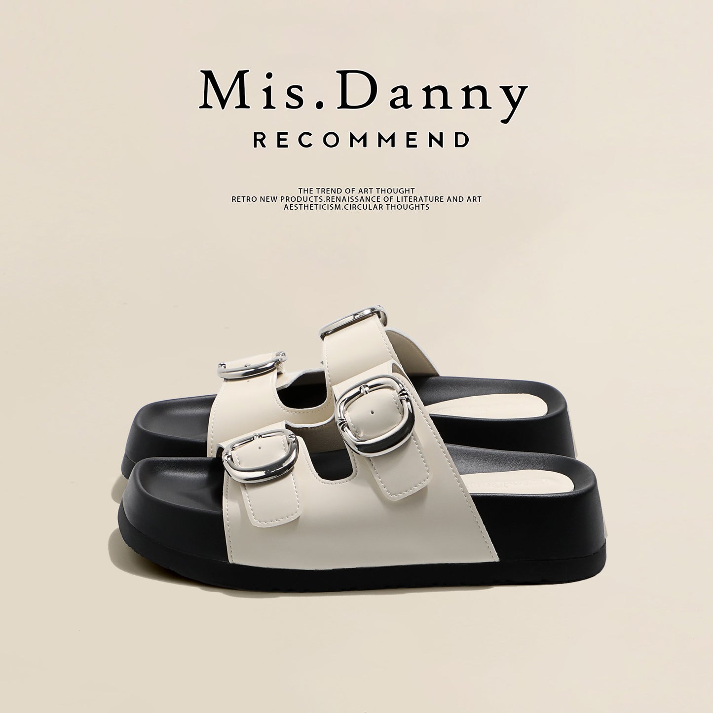 4.5cm Cork Platform Sandals NA8676