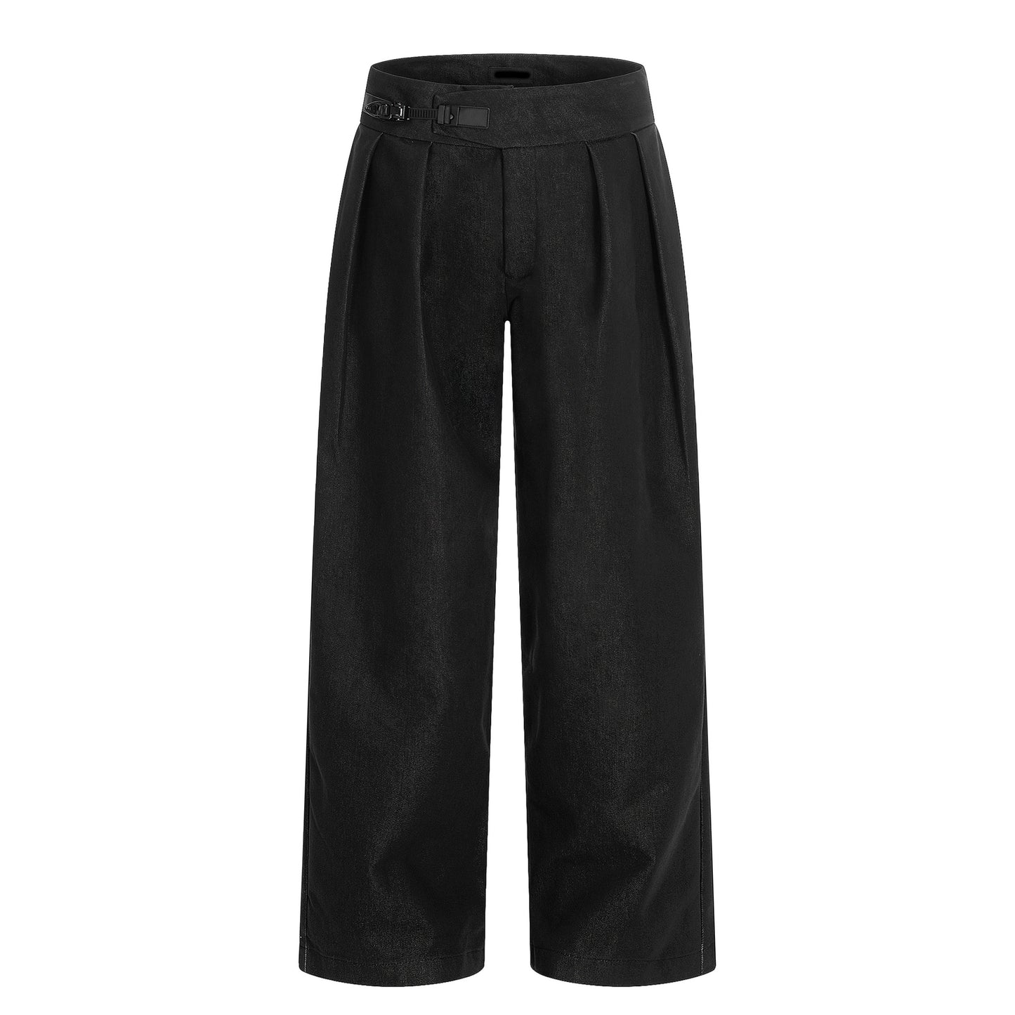 Buckle Design Wide Leg Trousers NA9050