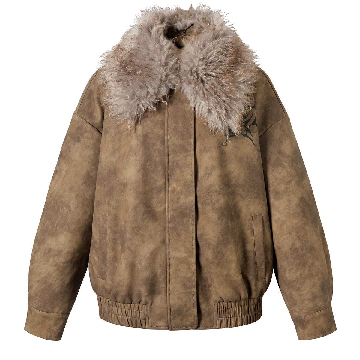 Detachable Fake Fur Collar Puffer Jacket NA6937