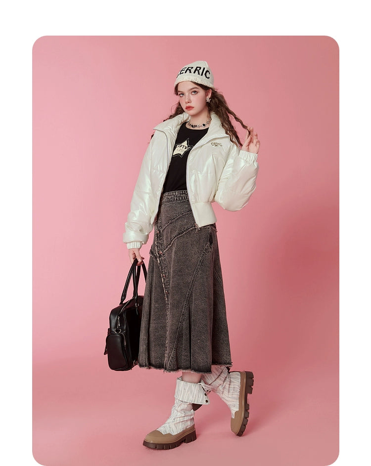 High-Waist Short Puffer Jacket NA6777