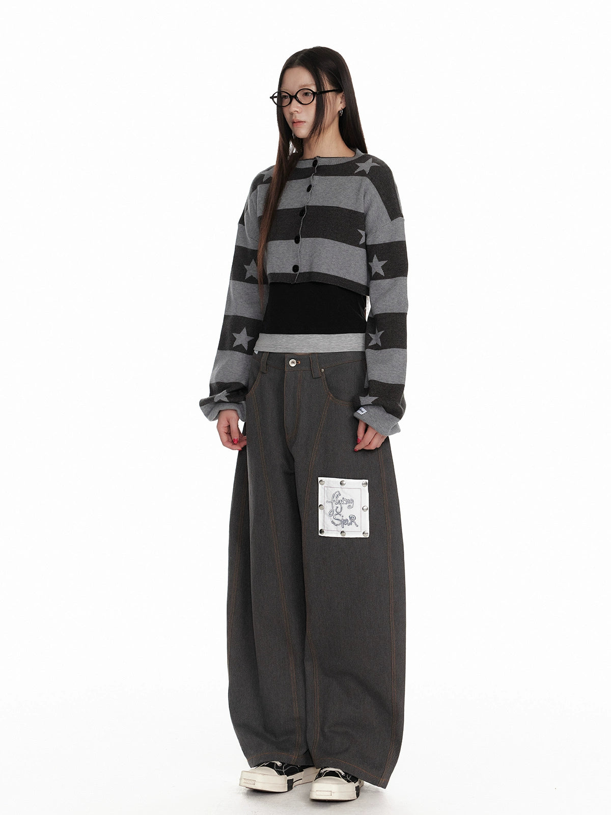 Stripe Knit Cardigan NA7112