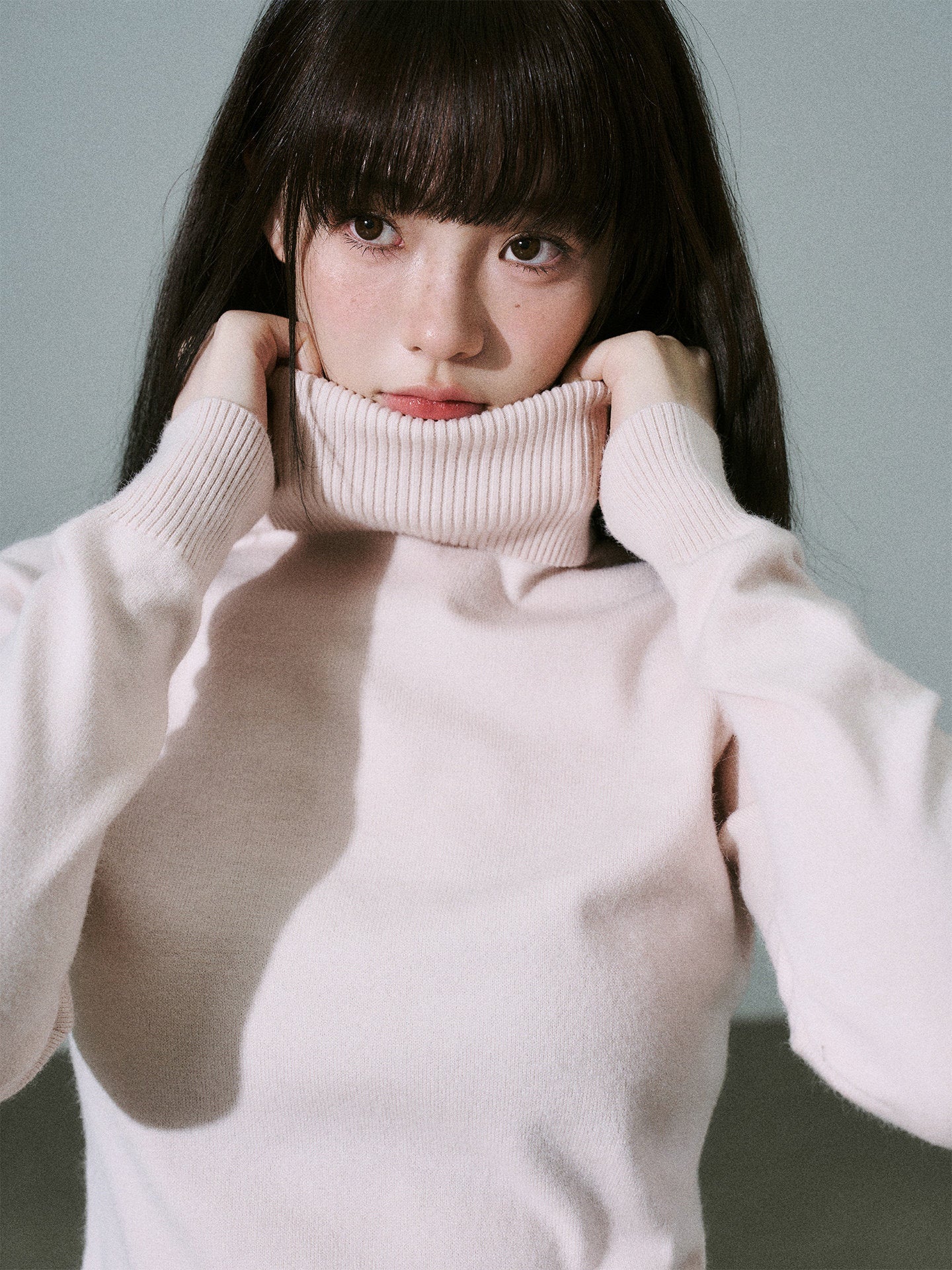 Stretch Warm High-Neck Knit Sweater NA8796