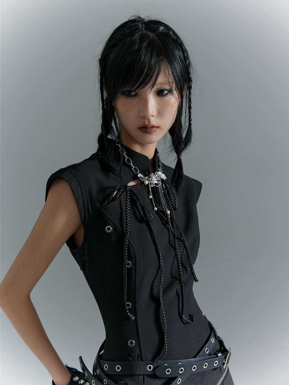 Flower Chain Choker Necklace NA8162