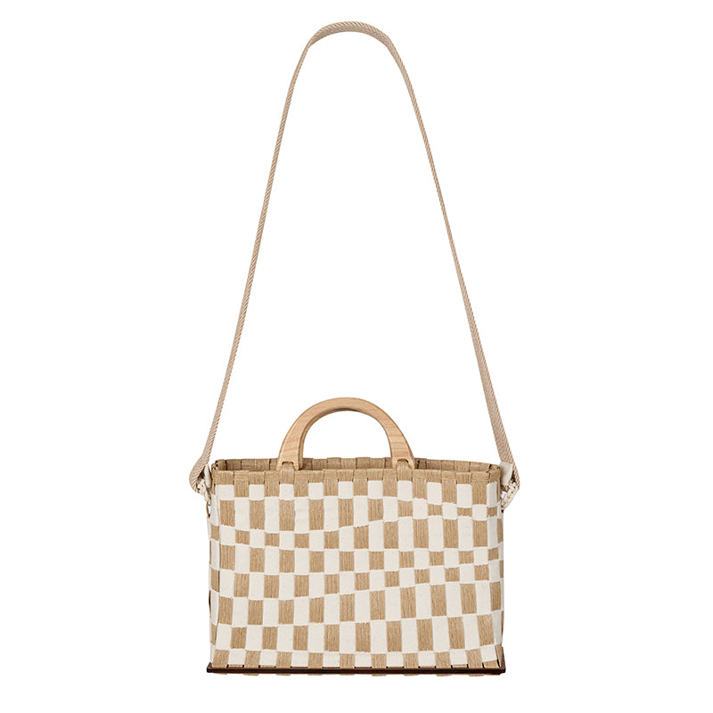 Hand-woven Wooden Handle Bag NA8003