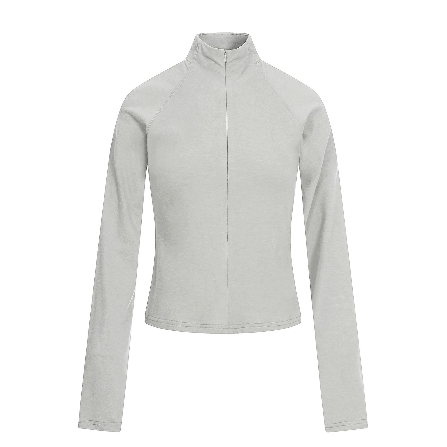 Half Zip Fitted Long Sleeve T-Shirt NA9197