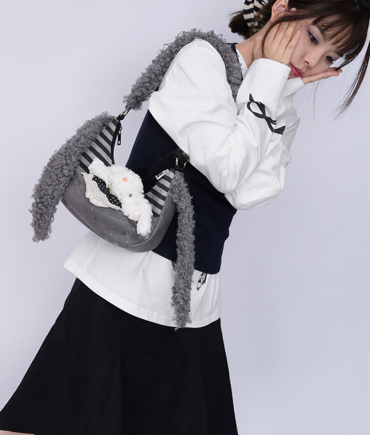 Furry Strap Mini Shoulder Bag NA8441