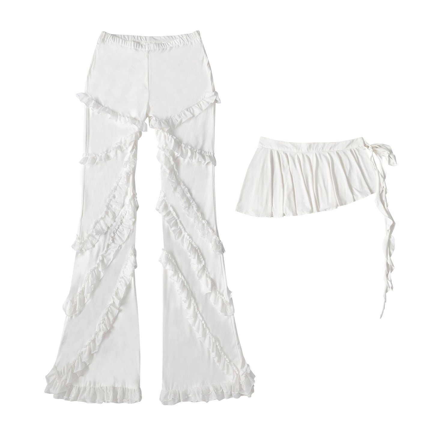 Lace Trim Ballet-Inspired Pants NA7769