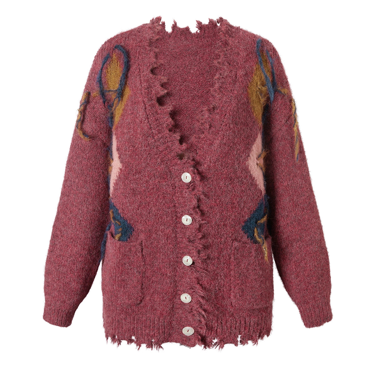 Oversize V-neck Knit Cardigan NA6915