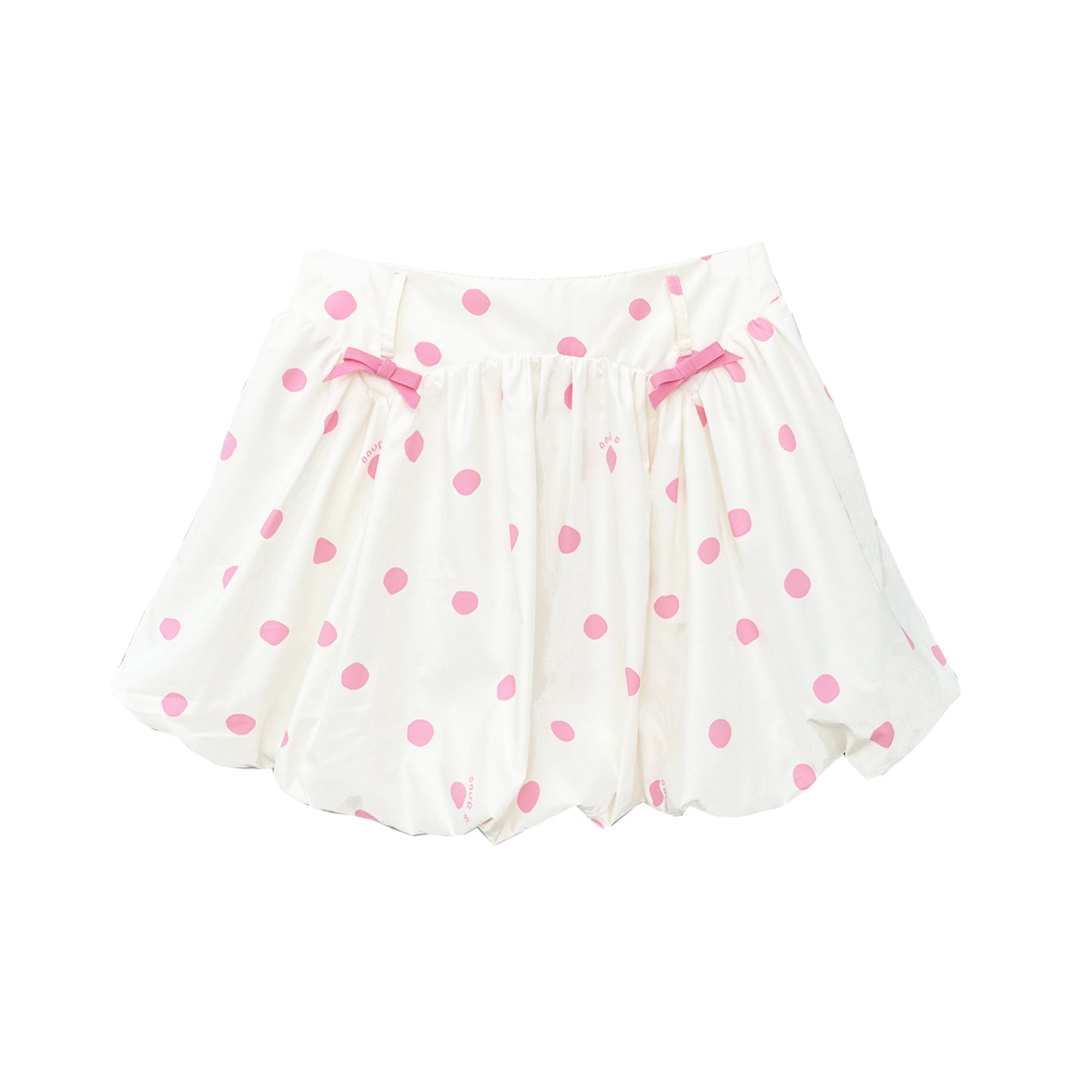 3D Bow Polka Dot Bubble A-Line Skirt NA8223