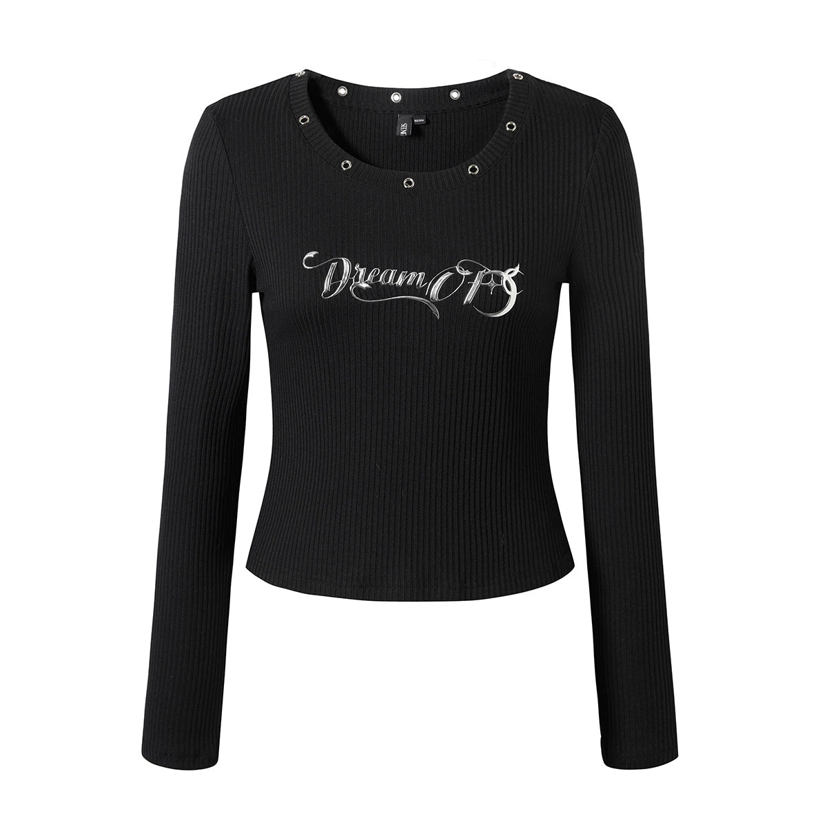 Letter Print Long Sleeve T-Shirt NA6868