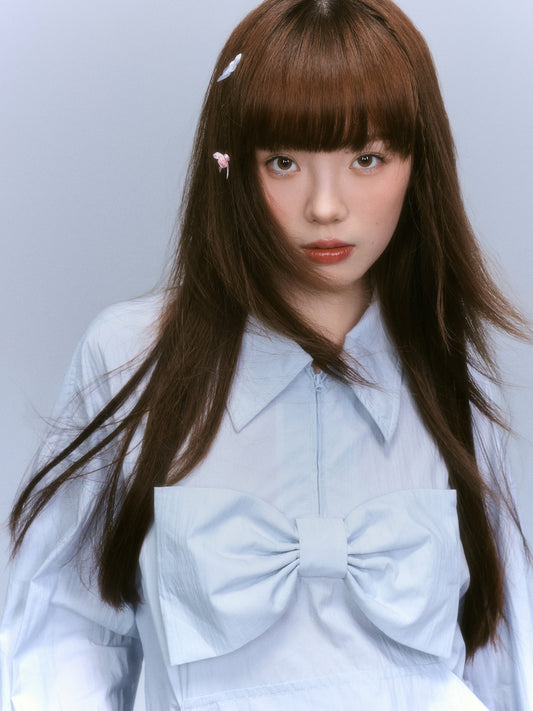 Bow Detail Long Sleeve Shirt NA8841