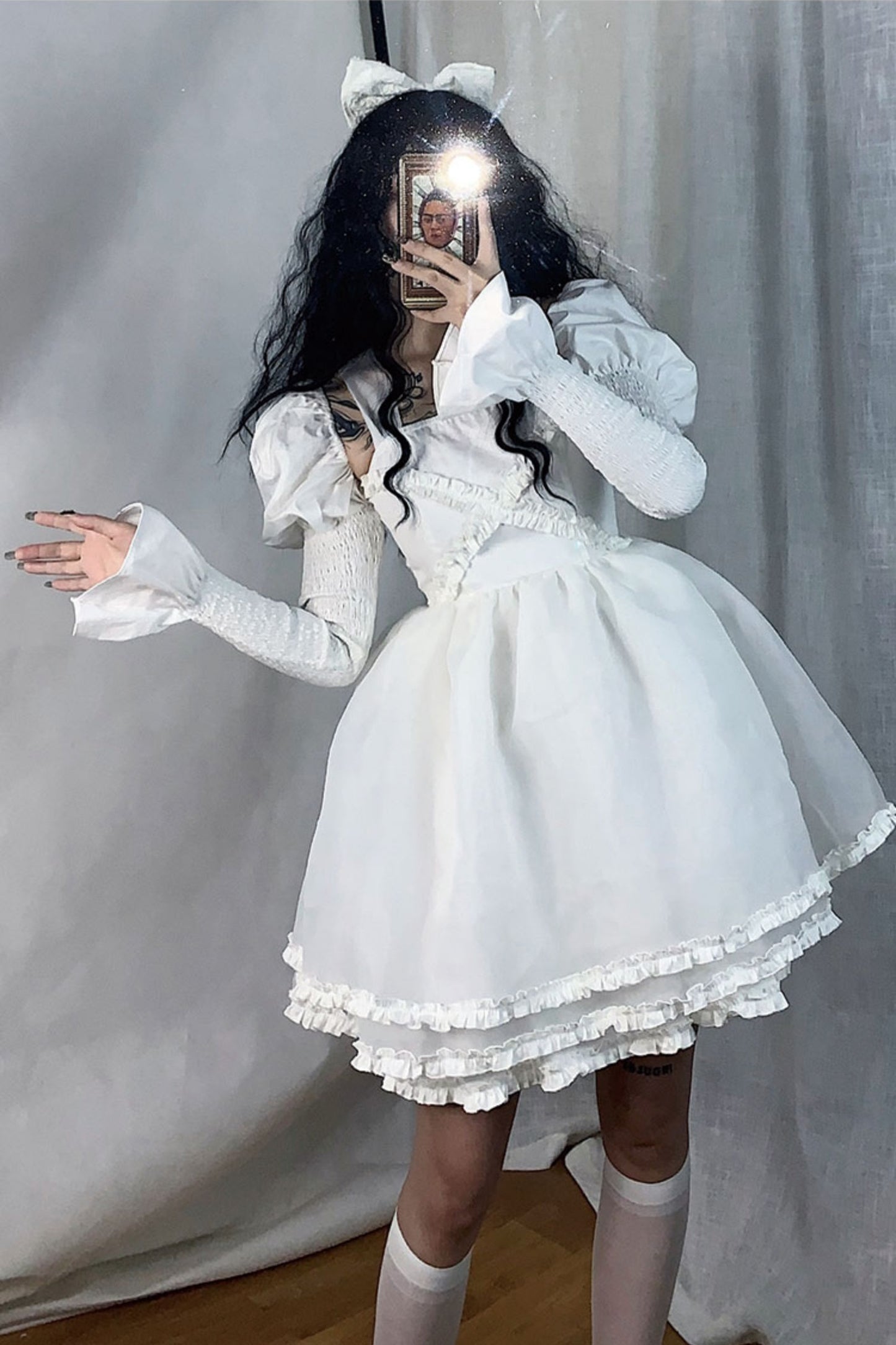 Shirring Sleeves Arm Cover NA7717