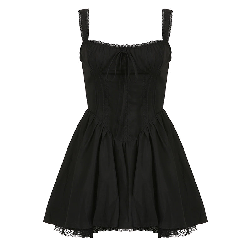 Lace Suspender Dress NA4638