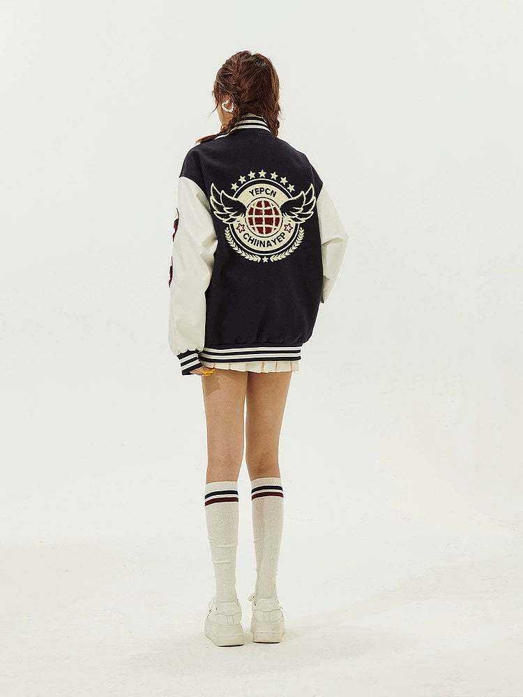 Oversized Baseball Jacket NA2663