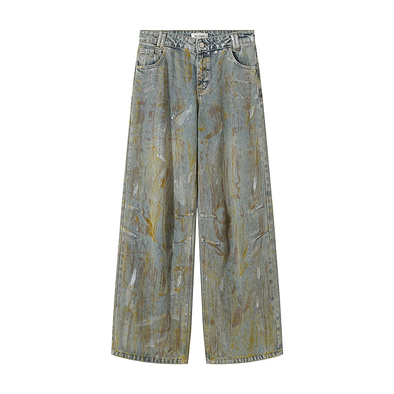 Washed Wide-Leg Denim Jeans NA7300