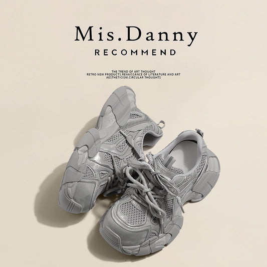 Platform Chunky Sole Lace-Up Sneakers NA8743