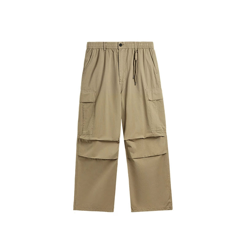Wide-leg Multi Pocket Cargo Pants NA2591