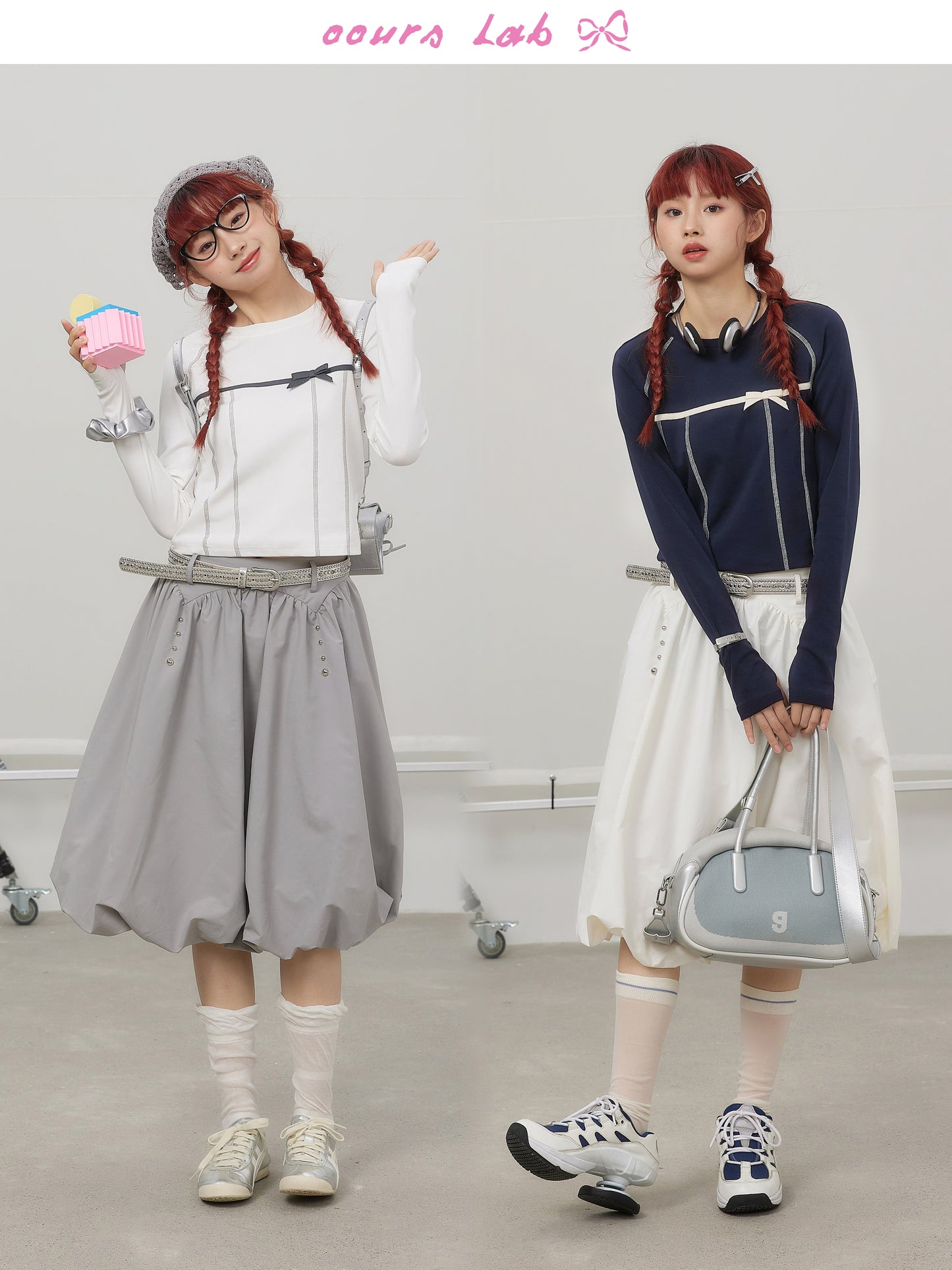 3D Bow Raglan Long Sleeve T-Shirt NA8217