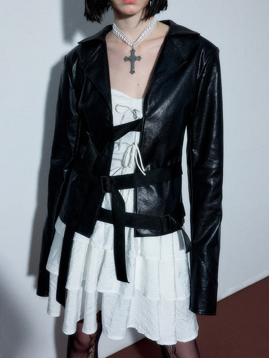 Edgy Design PU Leather Jacket NA8893