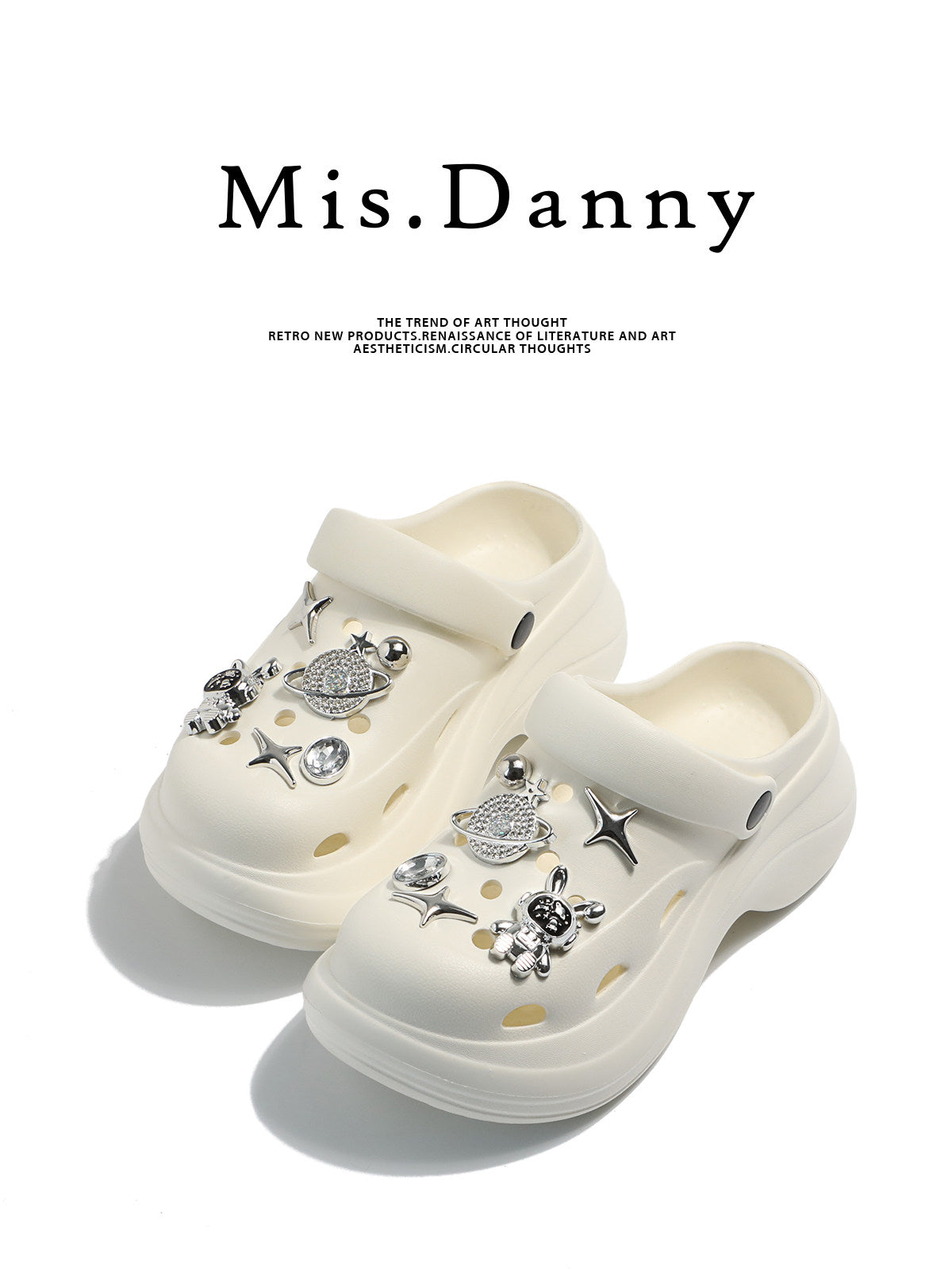 Soft Platform Height Increase Closed Toe Sandals NA8771