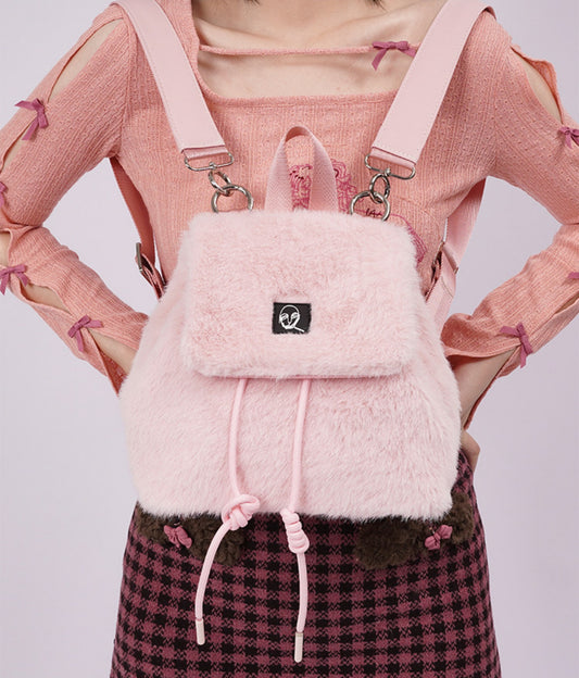 Fluffy Y2K One Shoulder Backpack NA8430