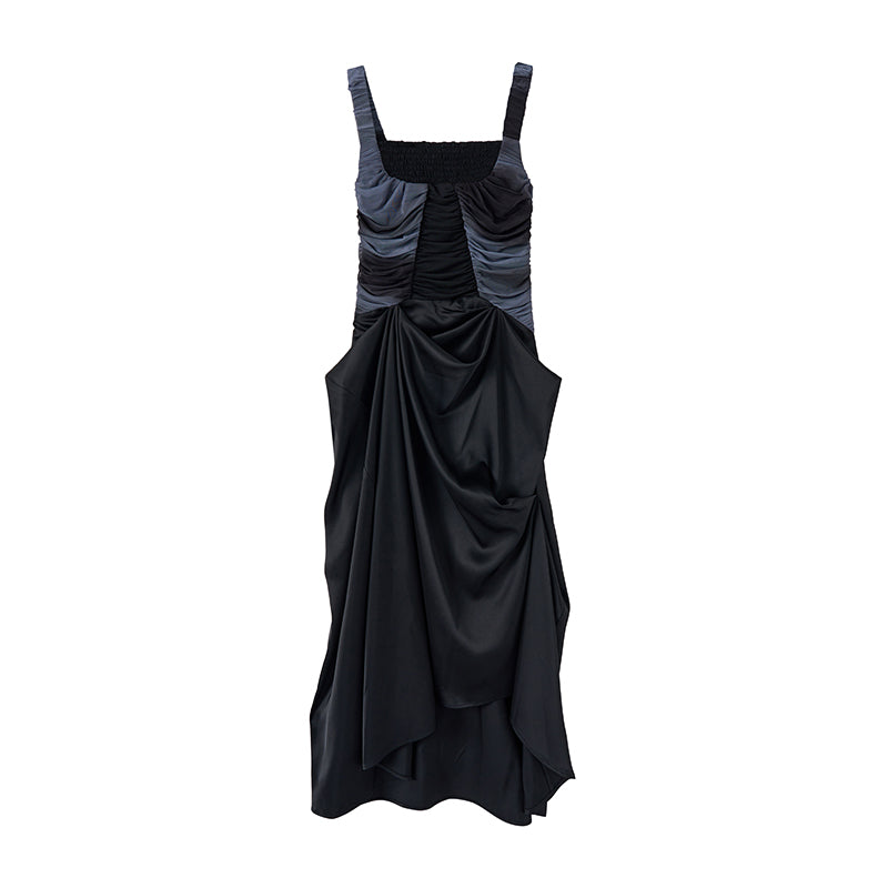 Ruffle Long Sleeveless Dress NA8000