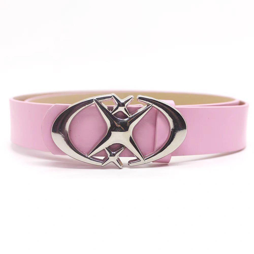 Cat Graphic Button Detail Oversize Short Sleeve T-Shirt & Belt NA8203