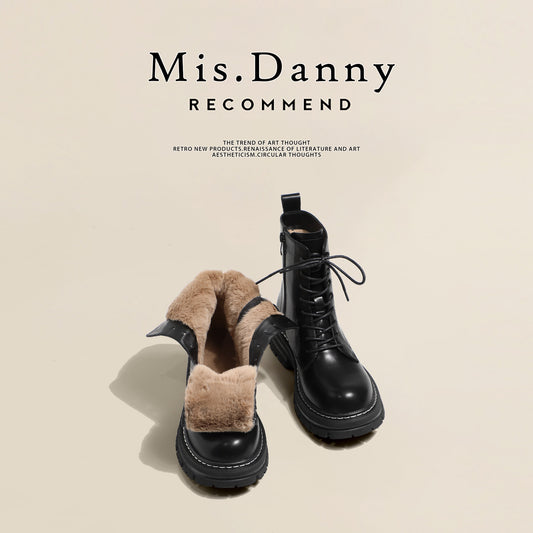 Short Thick Lining Martin Boots NA8778