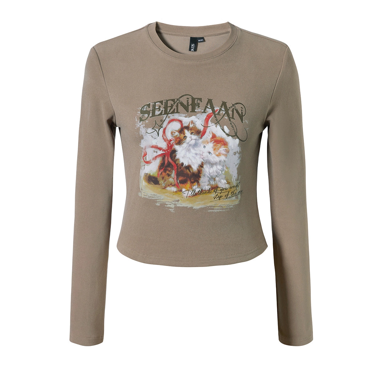 Graffiti Print Long Sleeve T-Shirt NA6863