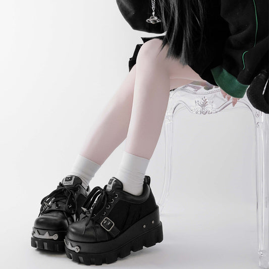 Punk Rivet Platform Shoes NA8499