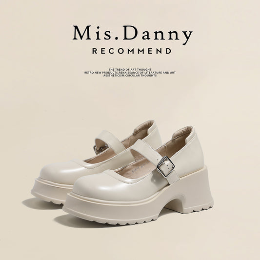 Low-Cut Platform PU Leather Shoes NA8684