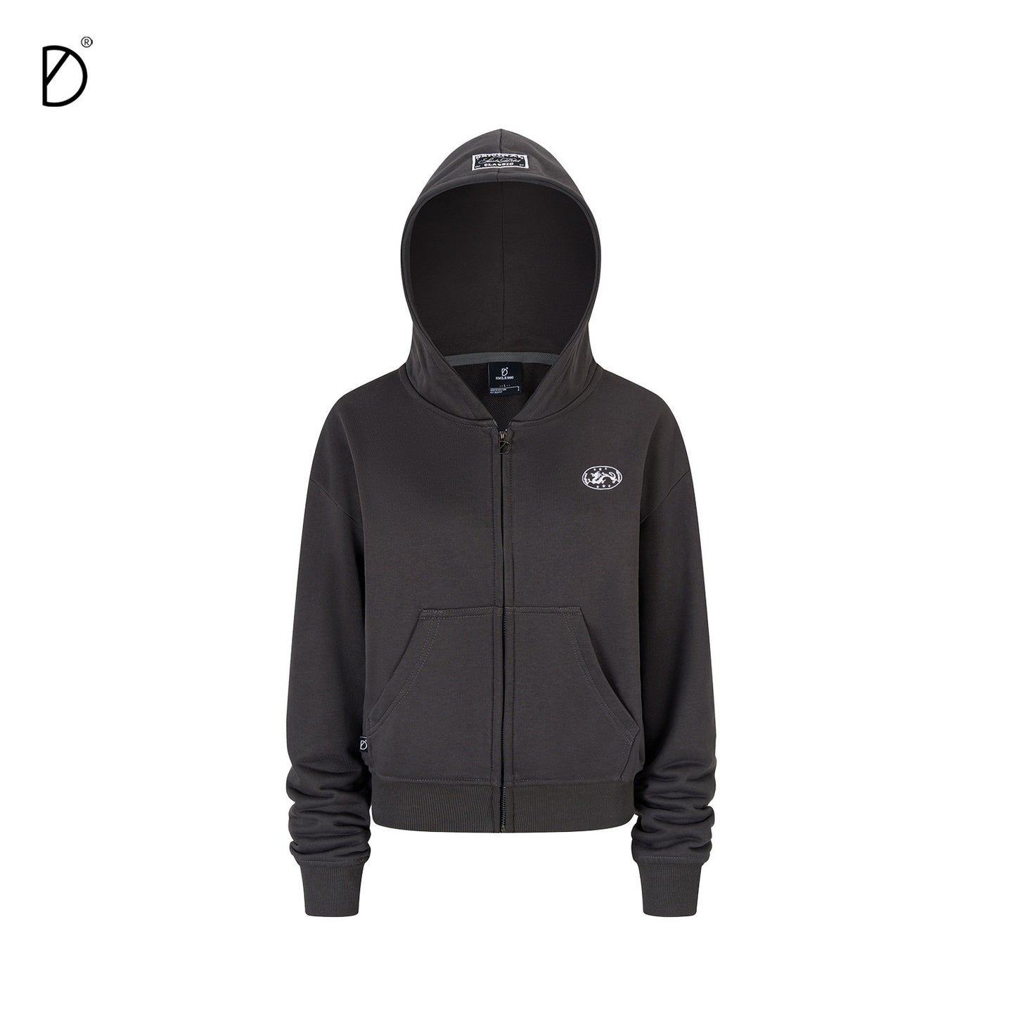 Logo Print Zip Hoodie & Logo Print Wide Leg Sweatpants Setup NA8951