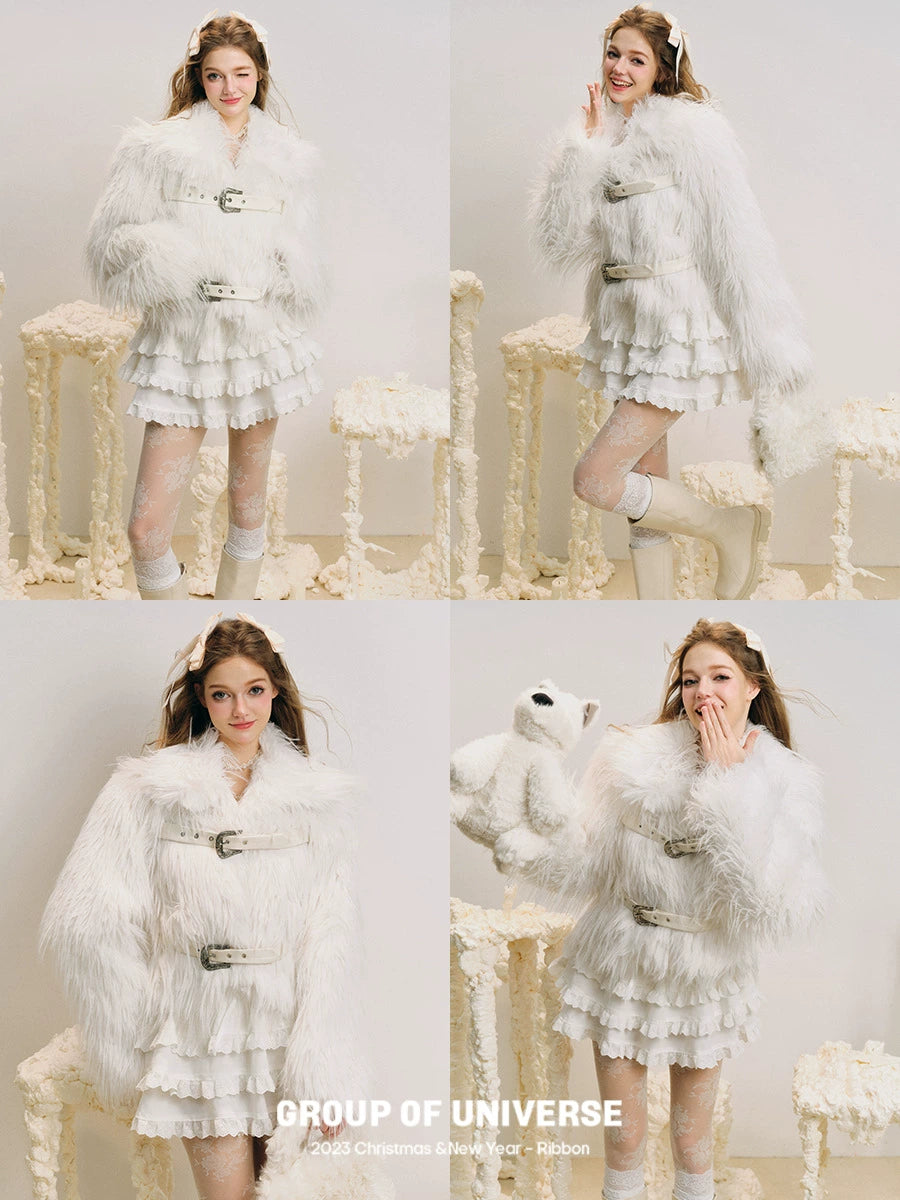 Double Backle Fur Jacket NA5890