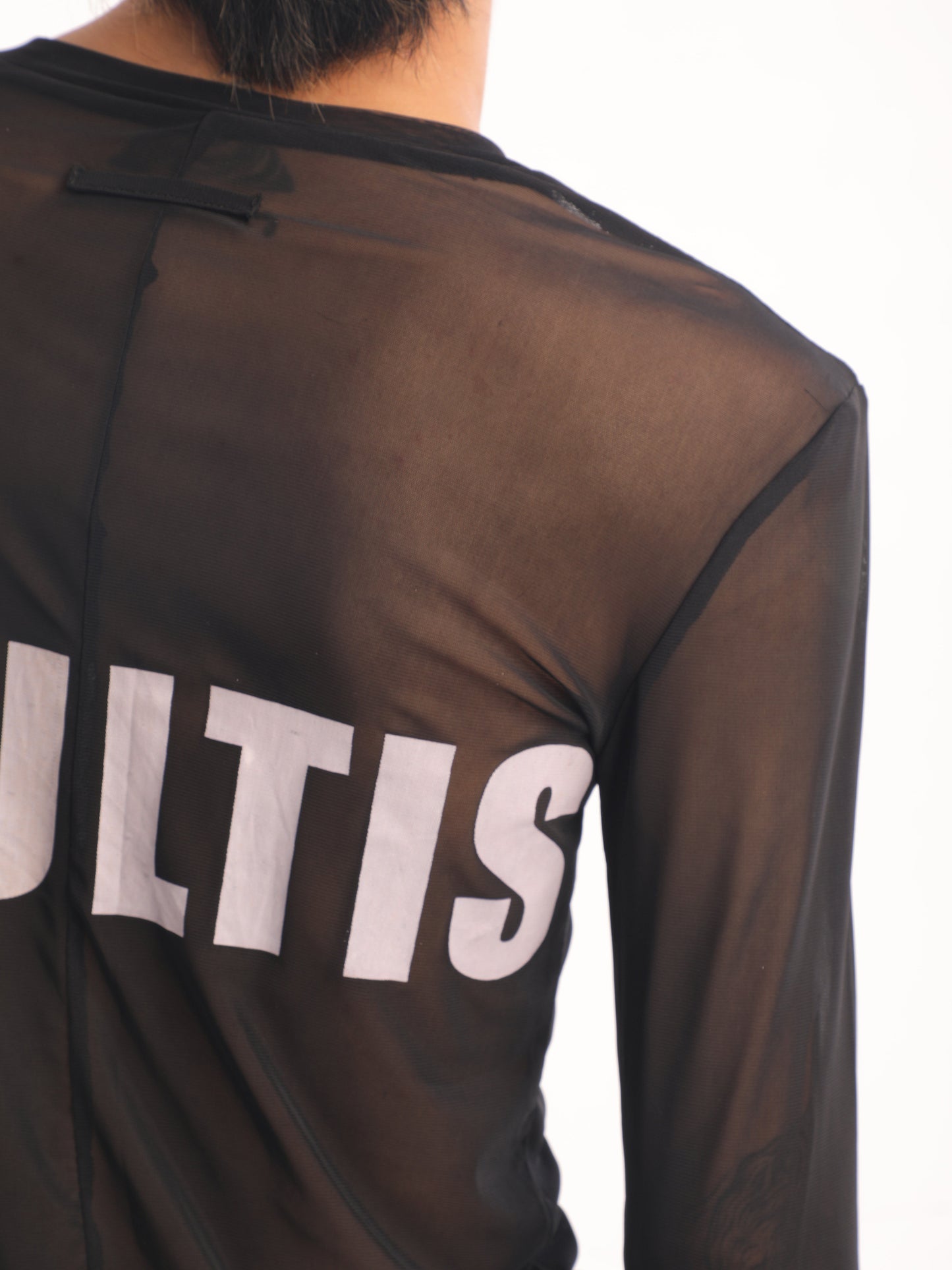 Subculture Print Slim Long Sleeve T-Shirt NA8373