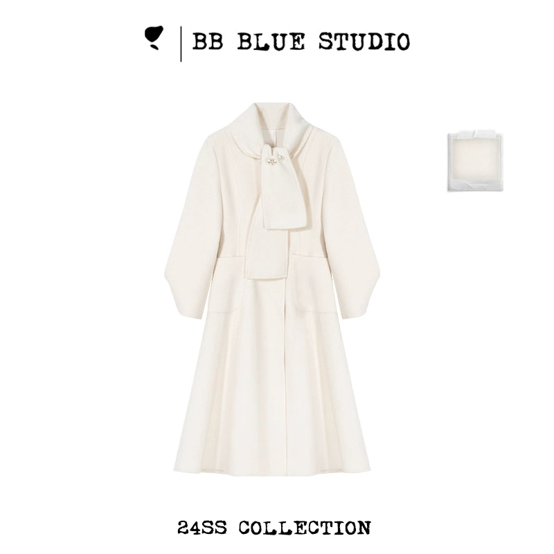 Scarf Collar Coat NA7520