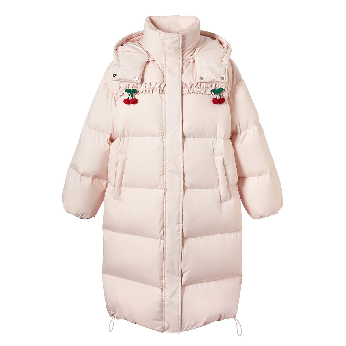 Long Hooded White Duck Down Jacket NA6923