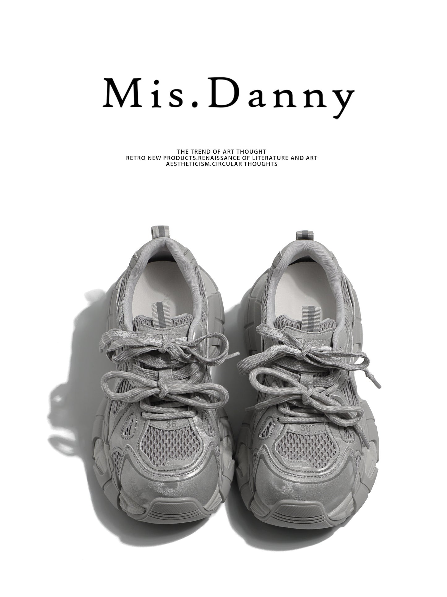 Platform Chunky Sole Lace-Up Sneakers NA8743