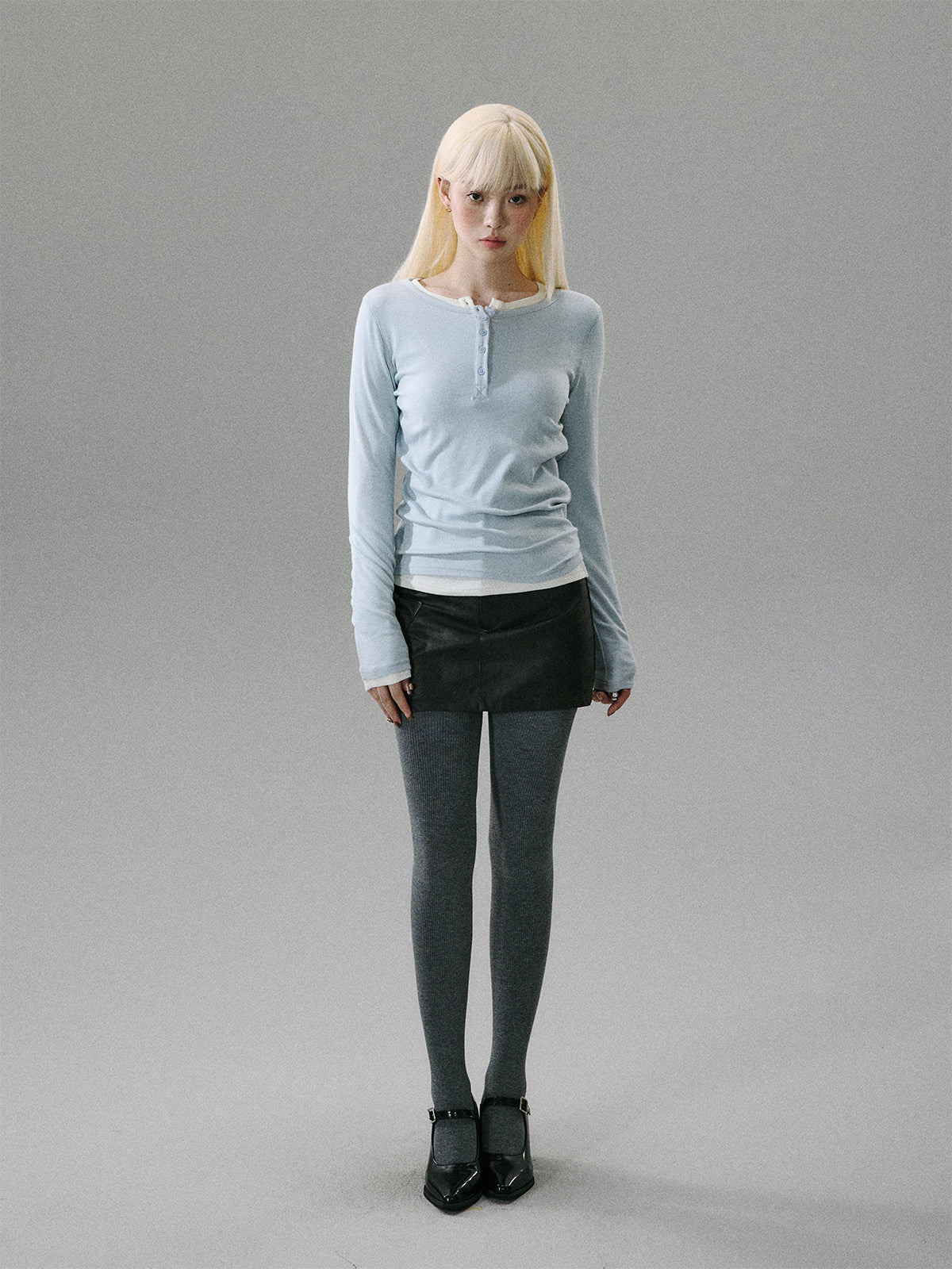 NA8822 Lost forest three-dimensional bow rubbing leather skirt NA8822