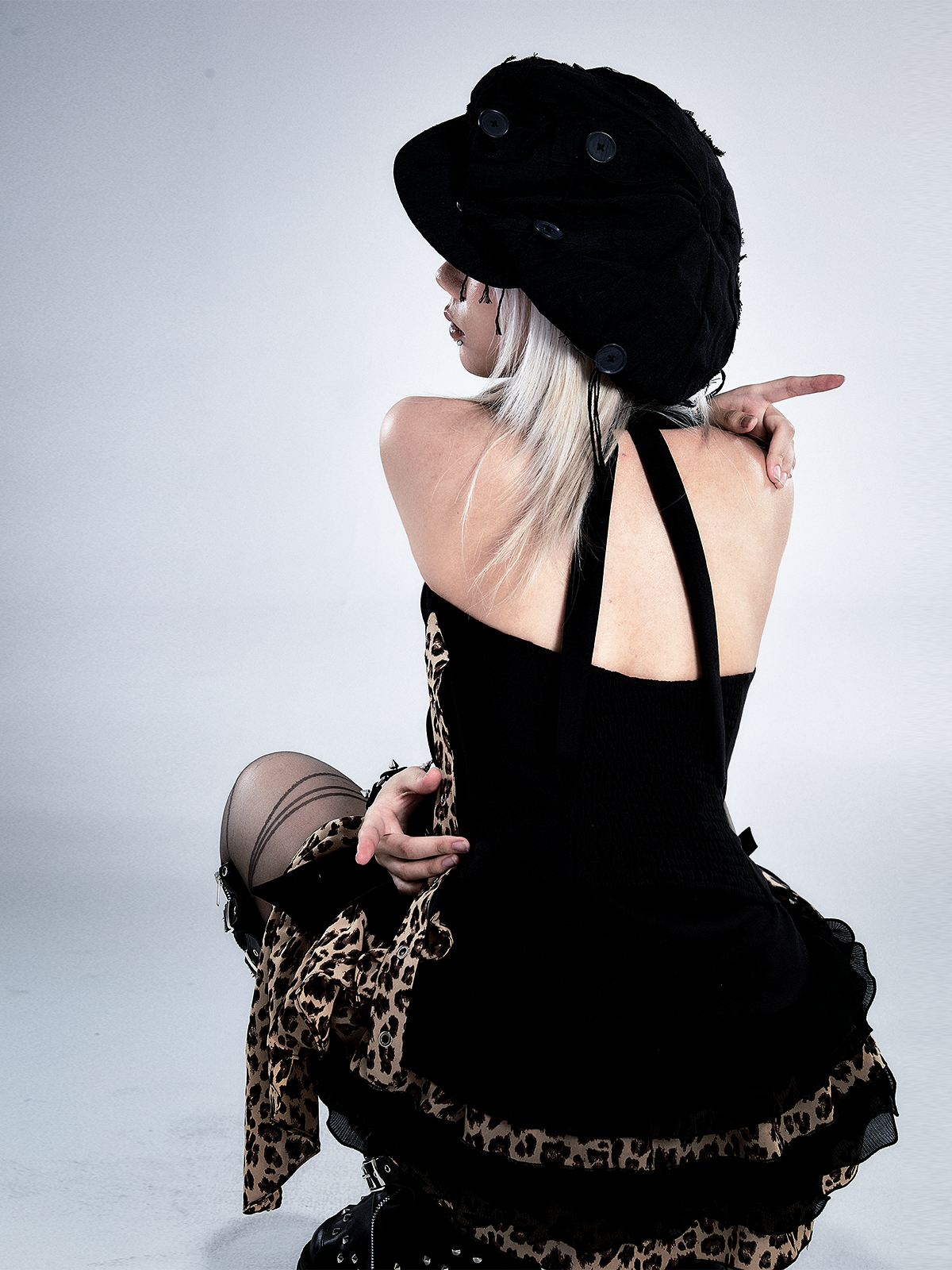 Leopard Print Halter Vest NA8137