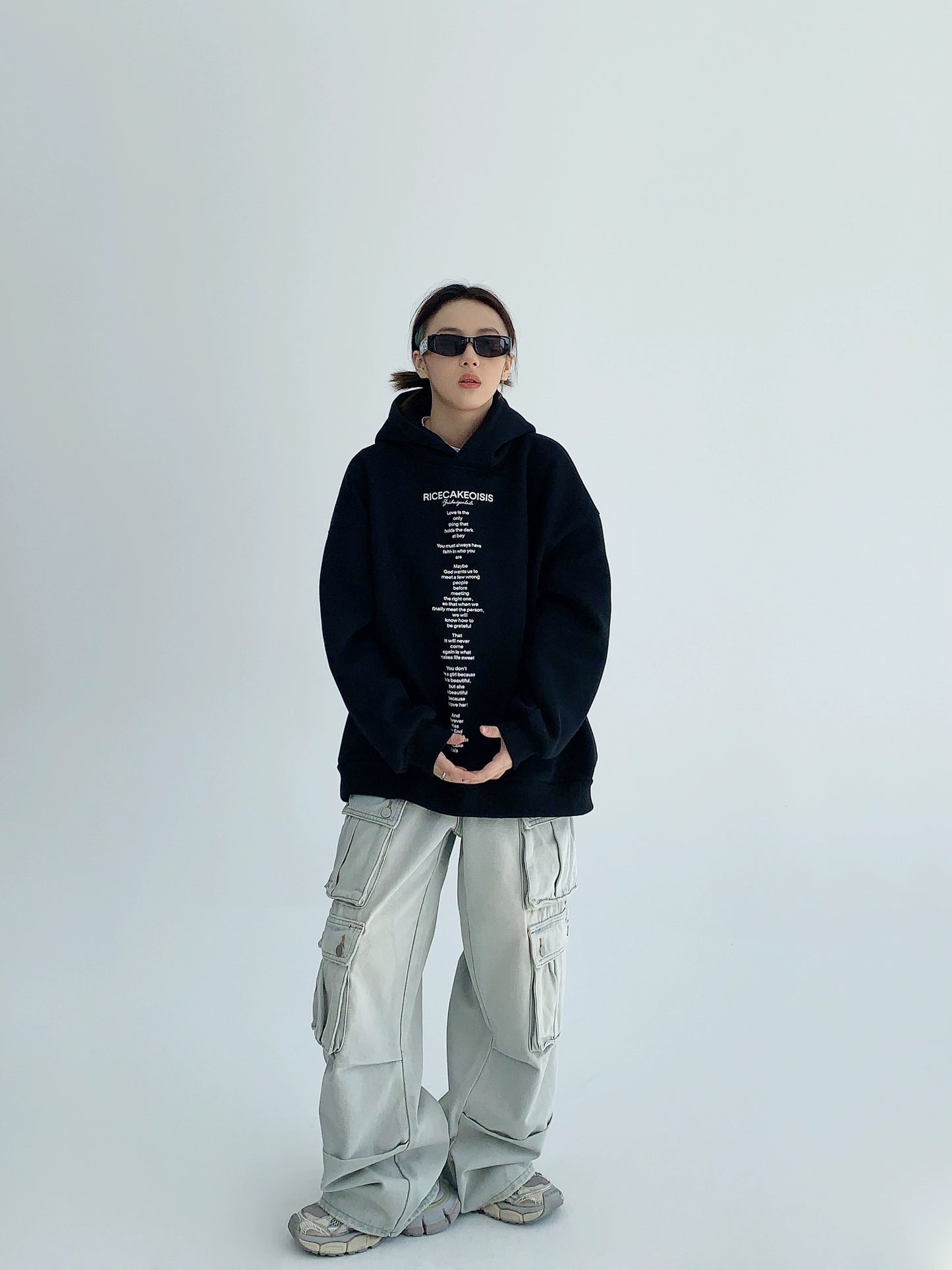 Multiple Pocket Wide-leg Cargo Denim Jeans NA2811